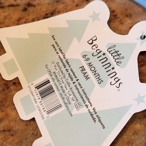 NWT Little Beginnings Tree Print Plush Bunting Pram 6-9M Unisex Hooded - Picture 11 of 15